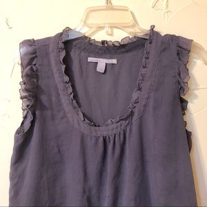 Old Navy Gray Ruffle Tank